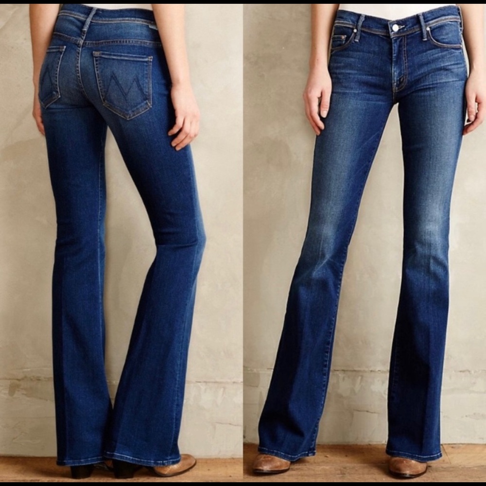 Mother The Cruiser Flare Jean Wide Leg Blue 28